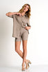 Shan Kate Vegan suede blouse
